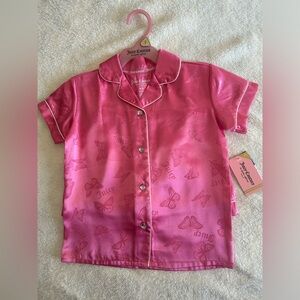 Juicy Couture Pink Satin Sleepwear Size 4/5 Girls